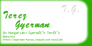 terez gyerman business card